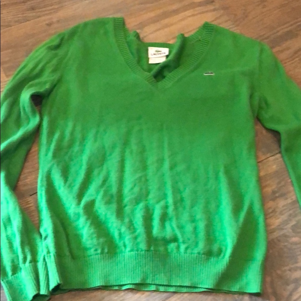 Lacoste green light weight sweater